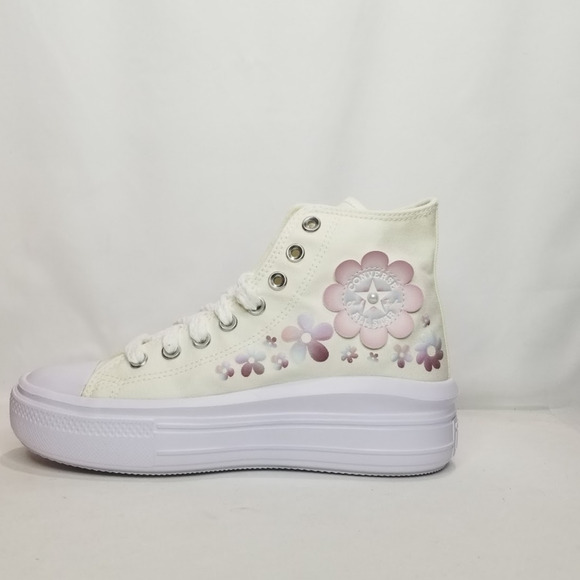 Converse Women CTAS Move Gradient Flowers Lift Hi Tops Size 8.5 A14270C NWT - Picture 5 of 8